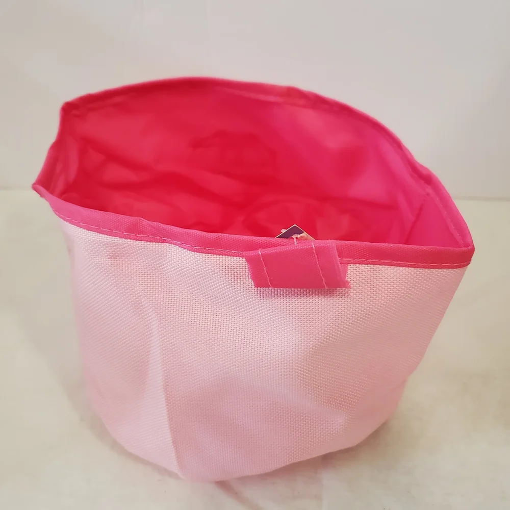 Pink Collapsible Travel Dog Bowl